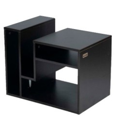 Kenneth Cole mesa auxiliar multifuncional colo negra W60 x H48 x D40 cmKCWD2022056B