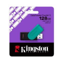 Kingston usb data traveler exodia USB 3.2 128GB negro turquesa  DTXS128GB