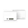 TP-link router Mercusys Sistema WiFI 6 Mesh, AX3000 Halo H80X(2-pack)