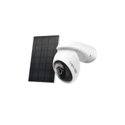 TP Link camara de seguridad  Wi-Fi con panel solar y bateria, 4K 8MP, vision nocturna a color - Tapo C660 KIT