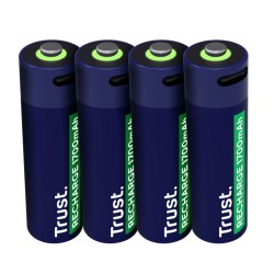 Trust pilas AA recargables en USBC 4 pack   25631