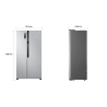 Refrigeradora Side by Side LG 18 Pies Cúbicos Plateada GS51BPP