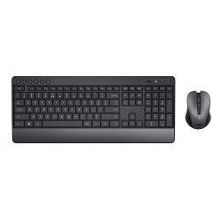 Trust teclado y mouse inalambrico eco en español teclas y botones silenciosos  24531