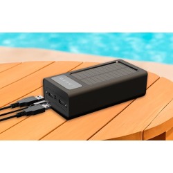 Xtech XPB-300 - Solar Power Bank - 24 pin USB-C / 4 pin USB Type A / 5 pin Micro-USB Type A - 24 pin USB-C / 4 pin USB Type A / 