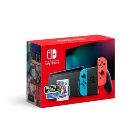 Consola Nintendo Switch V2 + Super Mario Bros. Wonder Bundle HRD-S-KAB1C