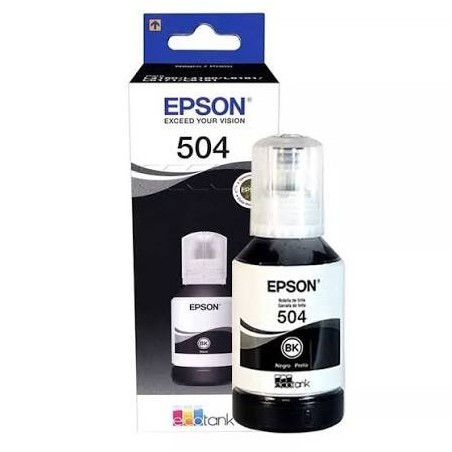 Epson 504 - 127 ml - negro - original - recarga de tinta - para EcoTank L4150, L4160, L4260, L6161, L6171, L6191, L6270; EcoTank