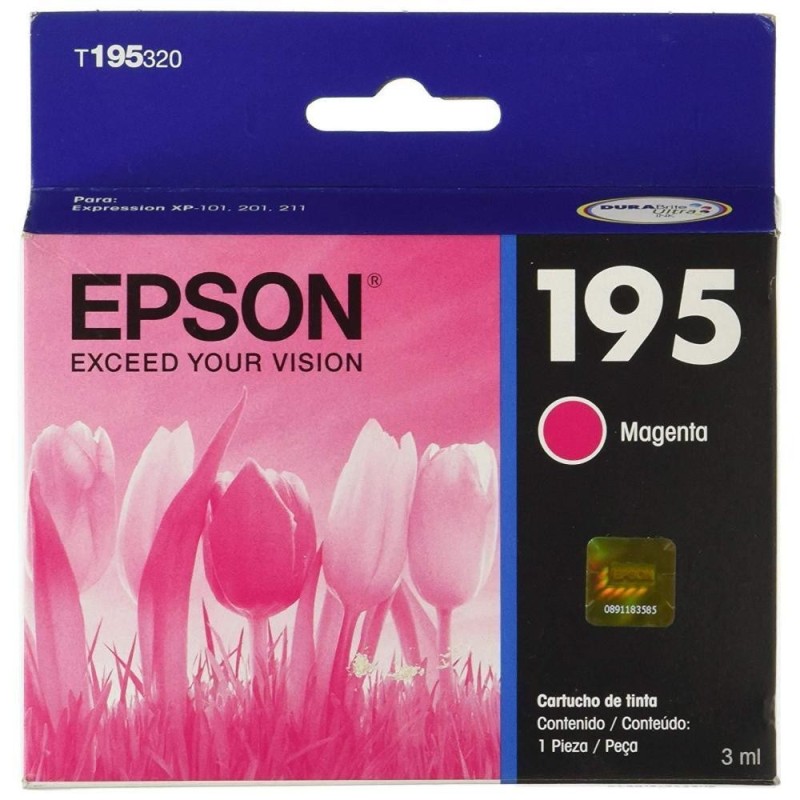 Epson T195 - Magenta - original - cartucho de tinta - para Expression XP-101, XP-201, XP-211