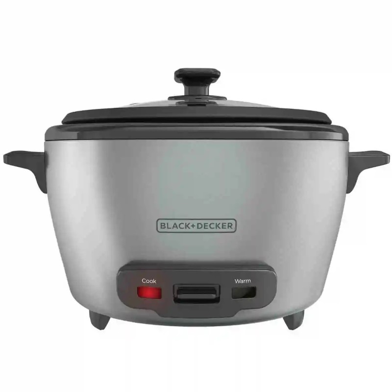 Black + Decker olla arrocera 20 tz cocidas gris RC5200M
