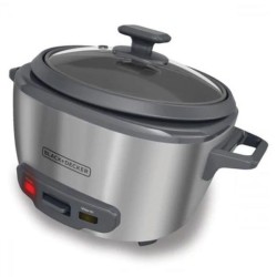 Black + Decker olla arrocera 20 tz cocidas gris RC5200M
