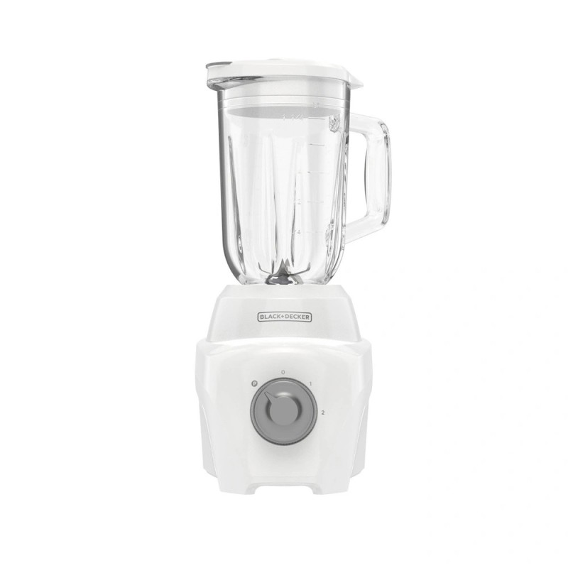 Black + Decker licuadora ice crush Vidrio 2vel 700W blanca  BL08760WDLA