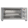 Black + Decker Horno tostador de 4 rebanadas convección natural, TO4120-1SDLA