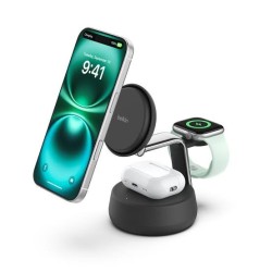Belkin - Qi2 25W 3 in 1 UltraCharge Pro Magnetic Charging Doc - Lithium - Para Universal