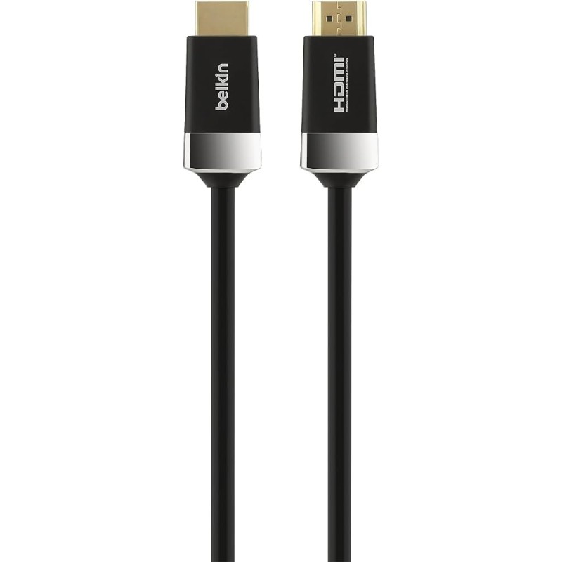 Belkin High Speed HDMI Cable - Cable HDMI con Ethernet - HDMI macho a HDMI macho - 2 m - compatibilidad con 4K