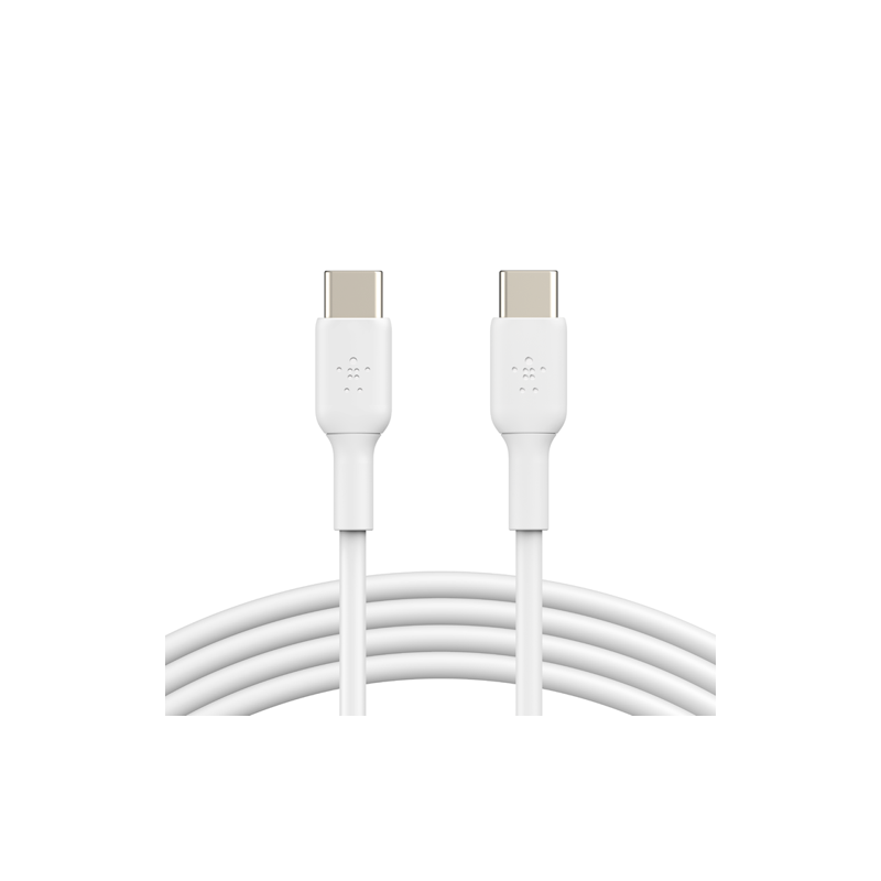 Belkin BoostCharge - Cable USB - 24 pin USB-C (M) a 24 pin USB-C (M) - 1 m - blanco