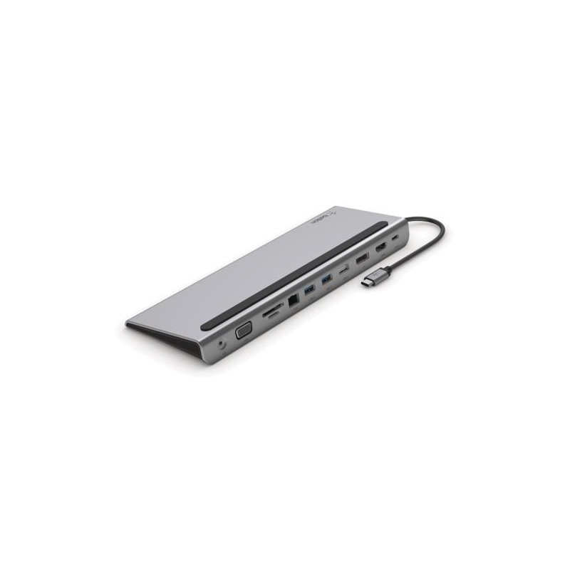 Belkin CONNECT 11-in-1 - Soporte multipuerto - USB-C - VGA, HDMI, DP - 1GbE