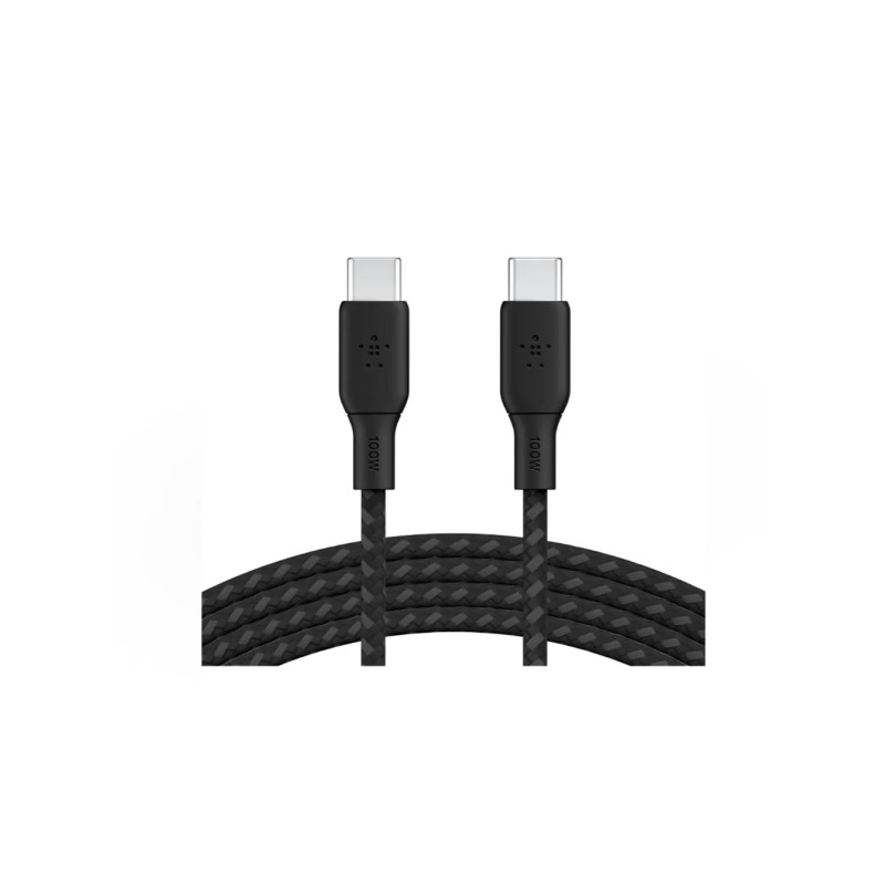 Belkin BoostCharge - Cable USB - 24 pin USB-C (M) a 24 pin USB-C (M) - 1 m - negro