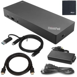 Lenovo ThinkPad Hybrid USB-C with USB-A Dock - Estación de conexión - USB-C - 2 x HDMI, 2 x DP - 1GbE - 135 vatios - Estados Uni