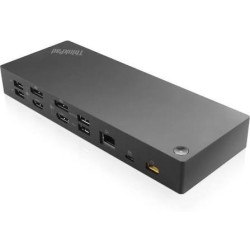 Lenovo ThinkPad Hybrid USB-C with USB-A Dock - Estación de conexión - USB-C - 2 x HDMI, 2 x DP - 1GbE - 135 vatios - Estados Uni