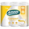 Amoos papel higienico compact doble hoja 266 H 12 rollos paq x 4  H603212
