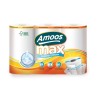 Amoos toalla de cocina MAX 3 pack 90 hjs dobles ( 22 mtrs) paq x 7  C622202