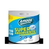 Amoos toalla mayordomo super absorbente doble hoja 180 h paq 6 und J624510