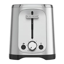 Black+Decker tostadora de pan 2 Rebanadas con 7 niveles ajustables - TR1227-0SDLA