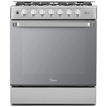 Midea Cocina De gas de 30" 6 quemadores Acero inoxidable MGS30FS1LIFSSSF
