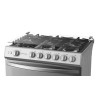 Midea Cocina De gas de 30" 6 quemadores Acero inoxidable MGS30FS1LIFSSSF