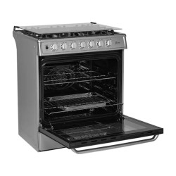 Midea Cocina De gas de 30" 6 quemadores Acero inoxidable MGS30FS1LIFSSSF