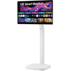 LG Monitor Inteligente Swing de 31.5 pulgadas 4K UHD IPS con Pantalla Táctil y Soporte Rodante. 32U889SA