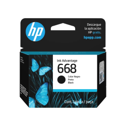 Cartucho de Tinta Original HP 668 Negro