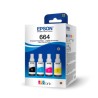 Epson botella de tinta T664 pack completo de 4 colores negro cian magenta y amarillo  T6645204P