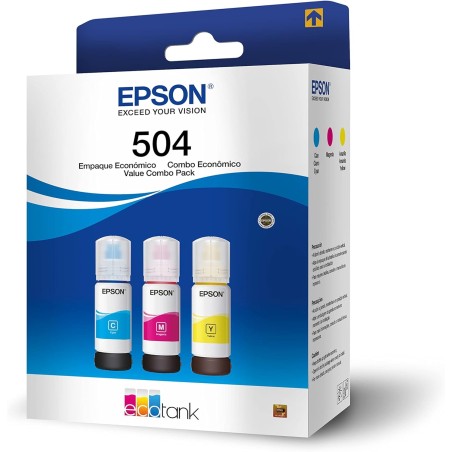 Epson botellas de tinta 3-pack cyan, magenta, amarillo 70ml C/U T504 - T504520-3P