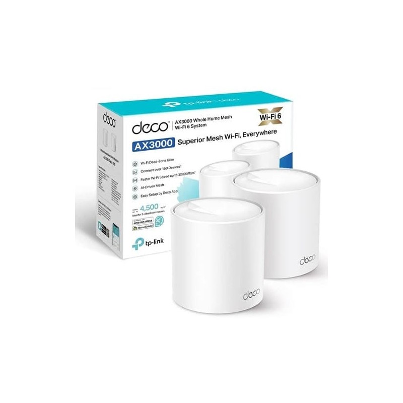 TP-link AX3000 Whole Home Mesh Wi-Fi 6 System-Deco X50(2-pack)