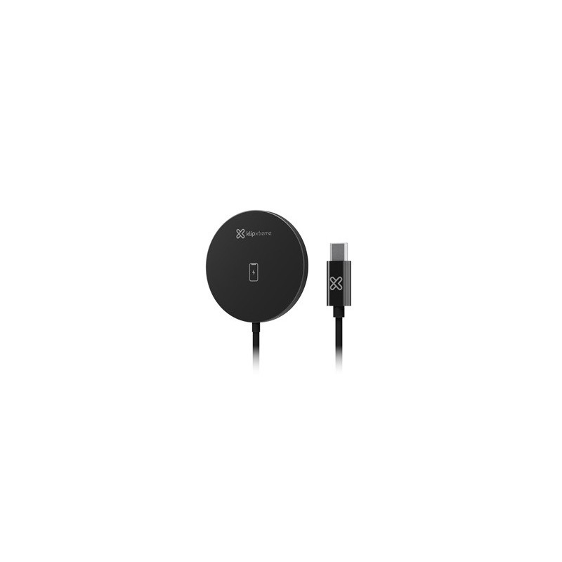 Klip Xtreme - Charging stand / battery charger - 15 Watt - 24 pin USB-C - Cellular phone / Wireless earbuds / Apple AirPods / Ap