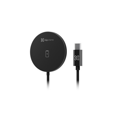 Klip Xtreme - Charging stand / battery charger - 15 Watt - 24 pin USB-C - Cellular phone / Wireless earbuds / Apple AirPods / Ap