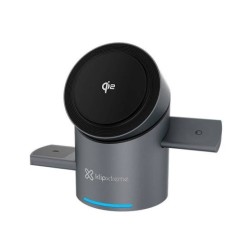 Klip Xtreme - Charging stand / battery charger - 15 Watt - 24 pin USB-C - Cellular phone / Wireless earbuds / Apple AirPods / Ap