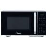 Midea Microondas 1.1 pies puerta negra y gabinete blanco MMDX11S2BW-CA