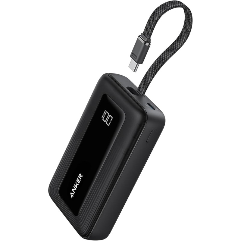 Anker - Power bank - 22.5 Watt - Lithium - Para Universal - Built-In USB-C Cable) (H)
