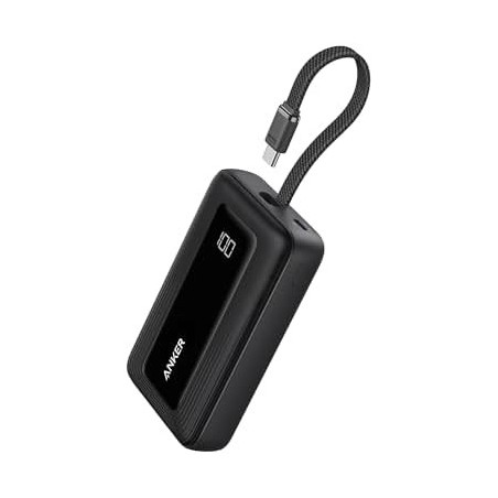 Anker - powerbank - Lithium - Para -- - 10k 30w cable C Negro