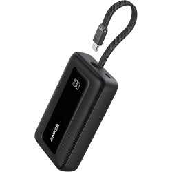 Anker - powerbank - Lithium - Para -- - 10k 30w cable C Negro