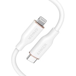 Anker - PowerLine III Flow USB-C with Lightning Connector 3ft White