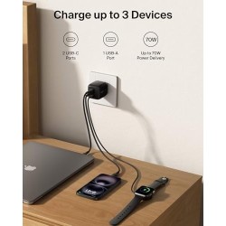Belkin - Battery charger - 70 Watt - Lithium - Para Universal - WCH018fqWH