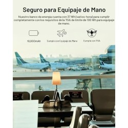 Belkin - Cargador portátil - 10000 mAh - 15 vatios - 3 conectores de salida (24 pin USB-C, 2 x USB) - negro