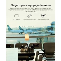Belkin - Cargador portátil - 20000 mAh - 15 vatios - 3 A - 3 conectores de salida (24 pin USB-C, 2 x USB) - en el cable: USB-C -