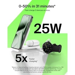 Belkin - Qi2 25W 2 in 1 Compact - Lithium - Para Universal - Compact White