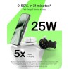 Belkin - Qi2 25W 2 in 1 Compact - Lithium - Para Universal - Compact White