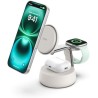 Belkin - Qi2 25W 3 in 1 UltraCharge Pro Magnetic Charging Dock Sand - Lithium - Para Universal