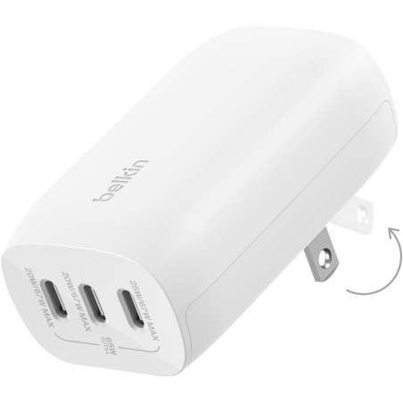 Belkin - Wall Charger - Lithium - Para Universal - Mickey 67W USB-C PD PPS 3 USB-