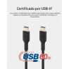Belkin BoostCharge - Cable USB - 24 pin USB-C (M) a 24 pin USB-C (M) - 2 m - negro
